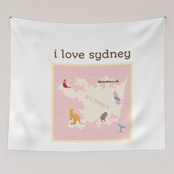 Item preview, i love sydney, australia, sydney sider, opera house, kangaroo, kiwi designed and sold by cathelkav.
