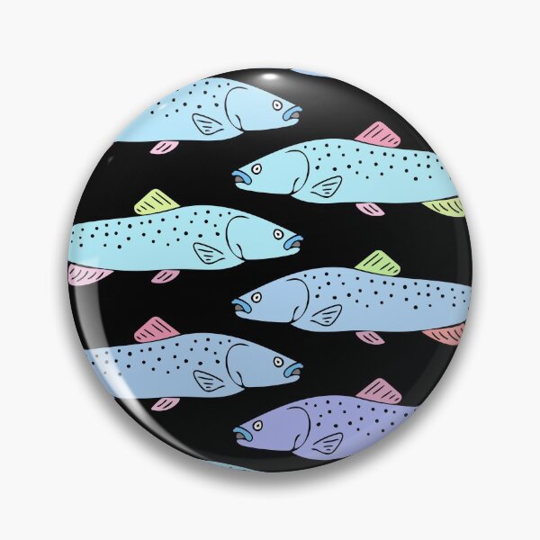 Item preview, Cute and Colorful Trout Pattern designed and sold by Davey's Designs.