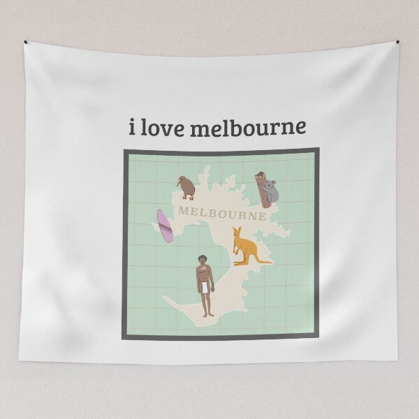 Item preview, i love melbourne, melbourne, australia, aussie, australian, victoria,  designed and sold by cathelkav.