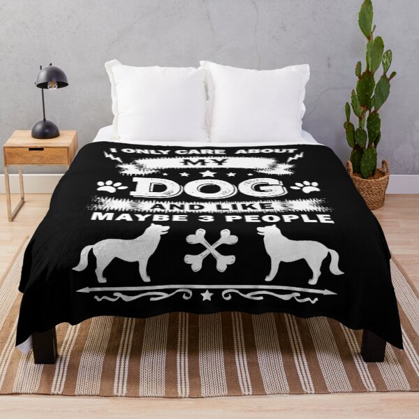 Item preview, Funny Quote I Only Care About My Dog Vintage Design designed and sold by vineeth.