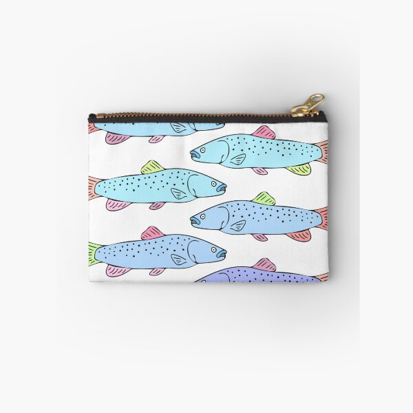 Item preview, Cute and Colorful Trout Pattern (white) designed and sold by Davey's Designs.