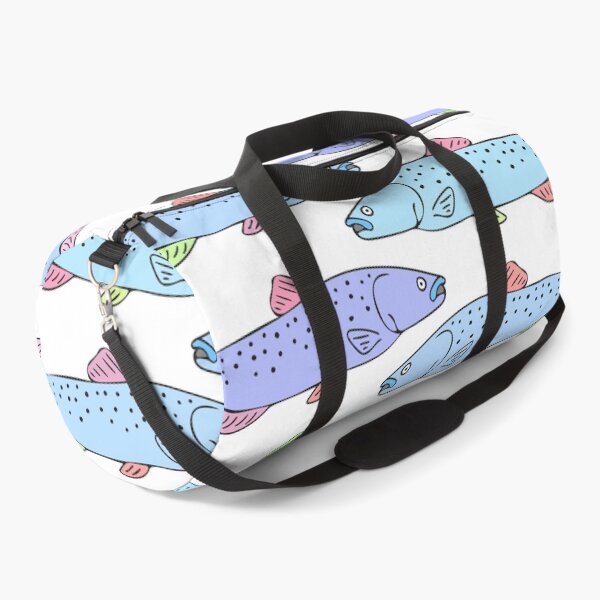 Item preview, Cute and Colorful Trout Pattern (white) designed and sold by Davey's Designs.