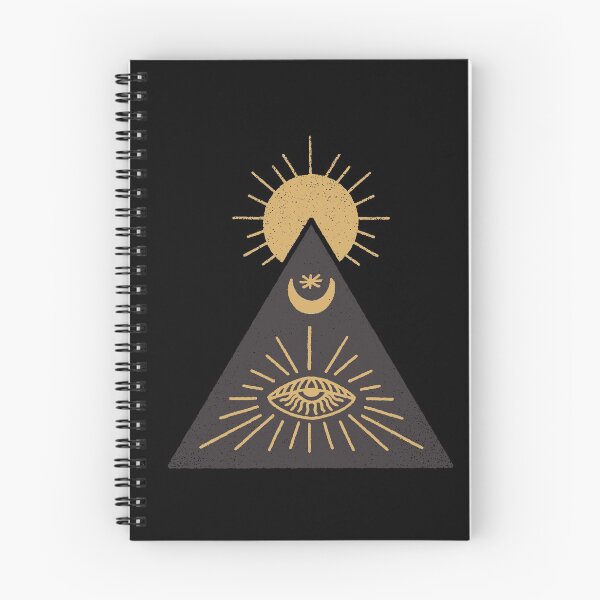 Item preview, Mystic Pyramid With An Eye Open, The Moon and The Sun designed and sold by PandaSoul.