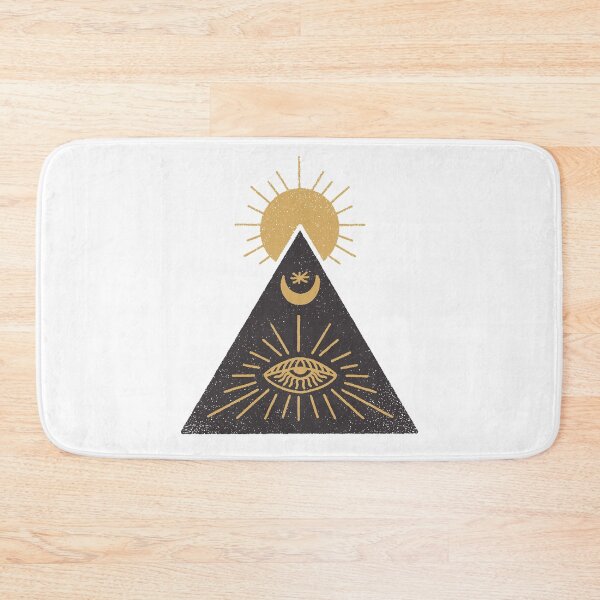 Item preview, Mystic Pyramid With An Eye Open, The Moon and The Sun designed and sold by PandaSoul.