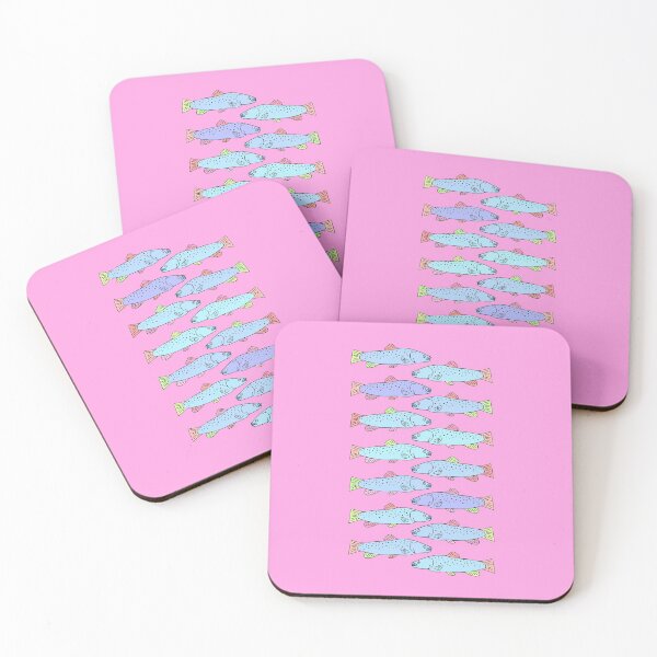 Item preview, Cute and Colorful Trout Pattern (pink) designed and sold by Davey's Designs.
