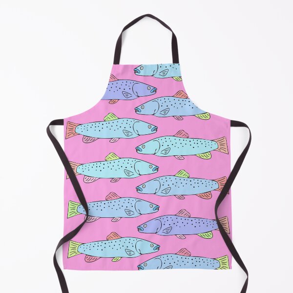 Item preview, Cute and Colorful Trout Pattern (pink) designed and sold by Davey's Designs.