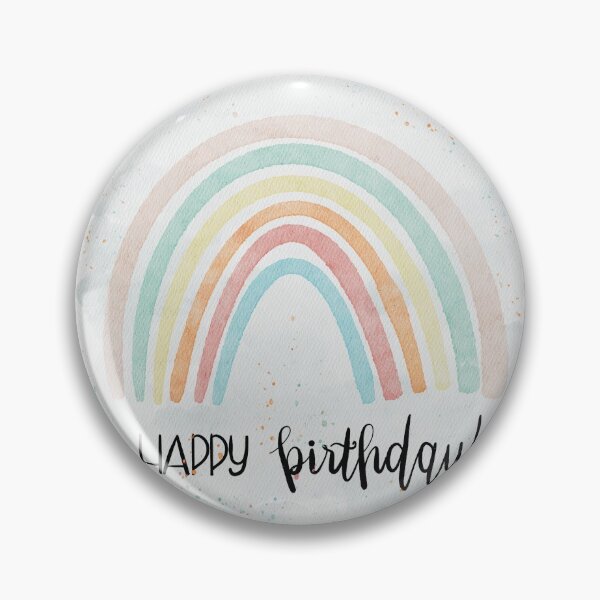 Item preview, Watercolor Rainbow Happy Birthday Card designed and sold by harpleydesigns.