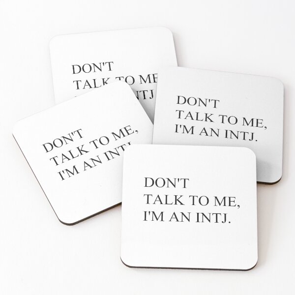 Item preview, Don't talk to me. I'm an INTJ. designed and sold by SerenaMinimal.