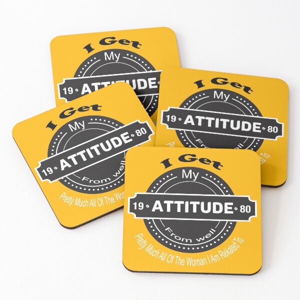 Item preview, I Get My Attitude designed and sold by Clothesify.
