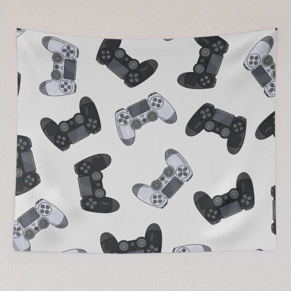 Item preview, Black and White Video Game Controllers designed and sold by Hixon House.