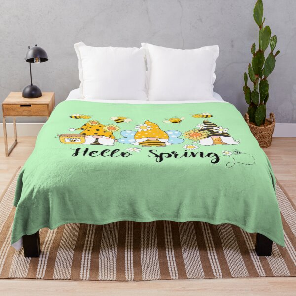 Artikelvorschau, Hallo Frühling, Gnome Bees Sunflower, Bee Spring entworfen und verkauft von MagicBoutique.