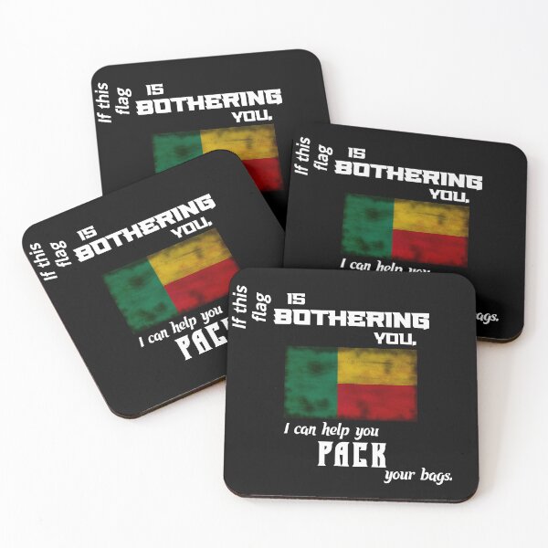 Item preview, Beninese flag - pack your bags designed and sold by 2Girls1Shirt.