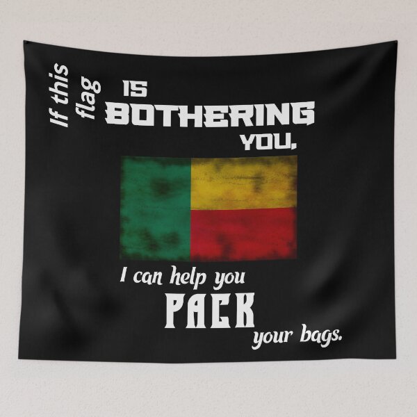Item preview, Beninese flag - pack your bags designed and sold by 2Girls1Shirt.