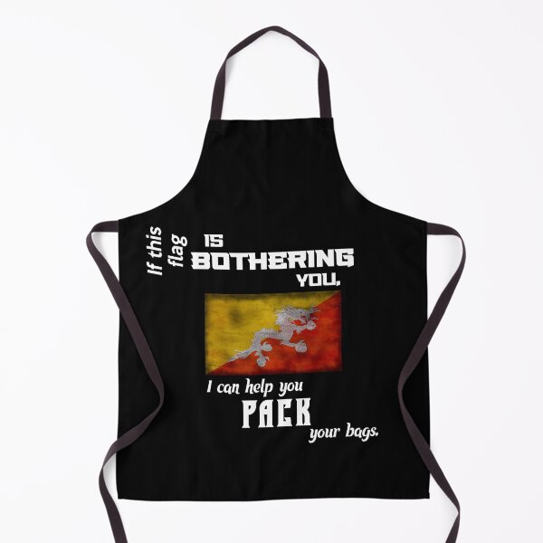 Item preview, Bhutanese flag - pack your bags designed and sold by 2Girls1Shirt.