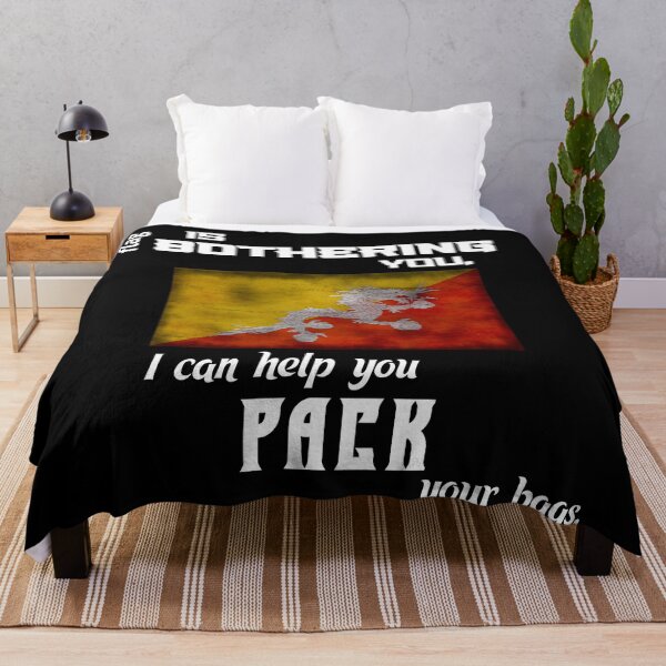 Item preview, Bhutanese flag - pack your bags designed and sold by 2Girls1Shirt.