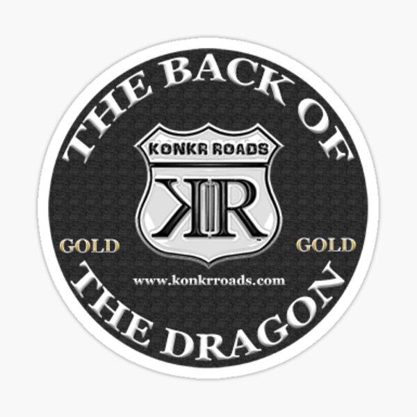 Item preview, Konkr Roads Back of the Dragon Virginia Helmet Decal designed and sold by KonkrRoads.