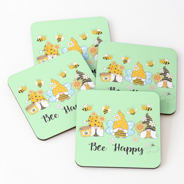 Item preview, Bee Happy, Gnome Bees Sunflower, Bee Spring designed and sold by MagicBoutique.