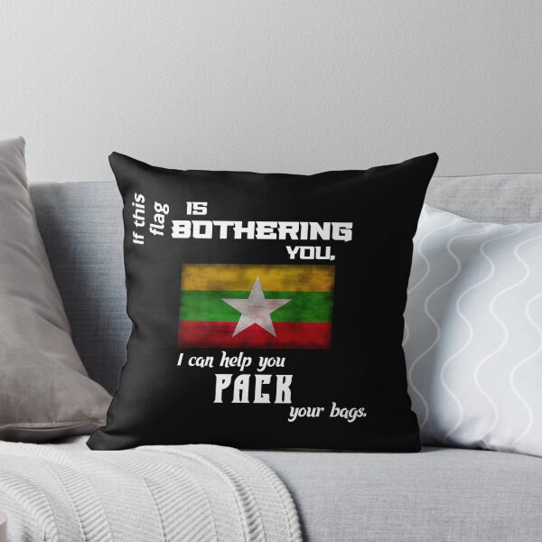 Item preview, Burmese flag - pack your bags designed and sold by 2Girls1Shirt.