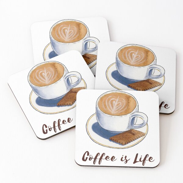 Item preview, Coffee is life designed and sold by Rotfuchsillu.