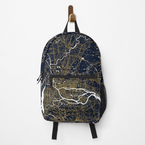 Item preview, Guangzhou City Map of China - Gold Art Deco designed and sold by deMAP.