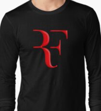 rf, roger federer, roger, federer, tennis, wimbledon, grass, tournament, ball, legend, sport, australia, nadal, net, cool, logo, perfect. Long Sleeve T-Shirt