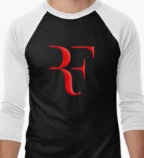 Camiseta ¾ estilo béisbol rf, roger federer, roger, federer, tenis, wimbledon, hierba, torneo, pelota, leyenda, deporte, australia, nadal, red, cool, logo, perfecto.
