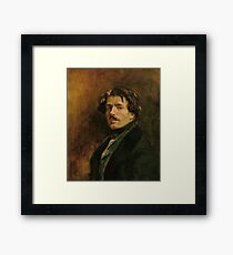 EUGENE DELACROIX, (), SELF PORTRAIT Framed Print
