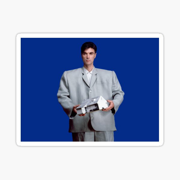 David Byrne Talking Heads Big Suit Stop Making Sense Sticker