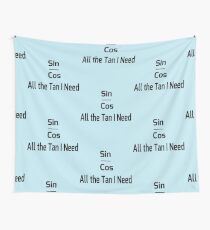 Trig Math Joke Wall Tapestry