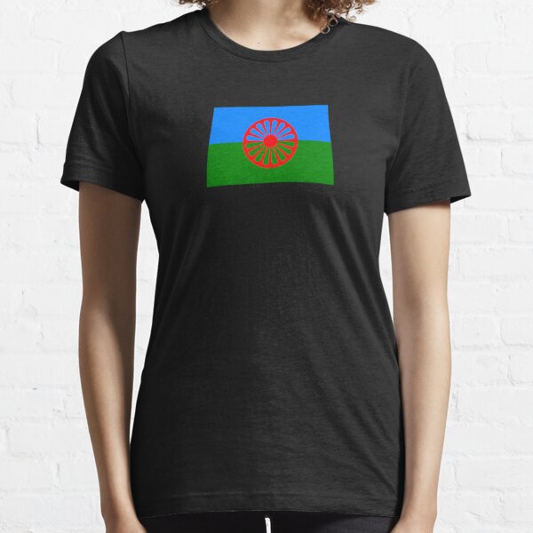 Bandera Gitana Heart Flag - International Romani Gypsy Flag Long Sleeve  T-Shirt