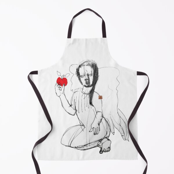 Item preview, The Inducement Angel with Red Apple (Original Art Drawing by ACCI) designed and sold by VanyssaGraphics.