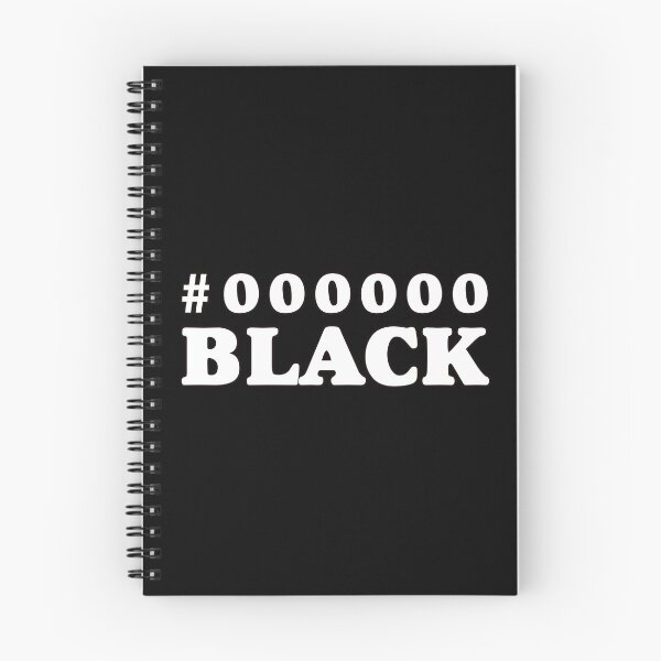 Item preview, Black Hex Code Color #000000 (White print) Minimal designed and sold by MinimalSketches.