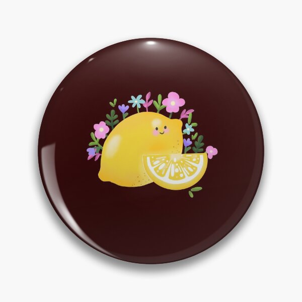Item preview, Happy Lemon, Floral Lemon, Lemon Floral Art, Smiling Lemon, Lemon with Flowers, Blooming Lemon designed and sold by Warenae.