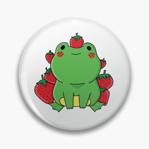 Artikelvorschau, Frosch mit Erdbeeren entworfen und verkauft von Roisin678.