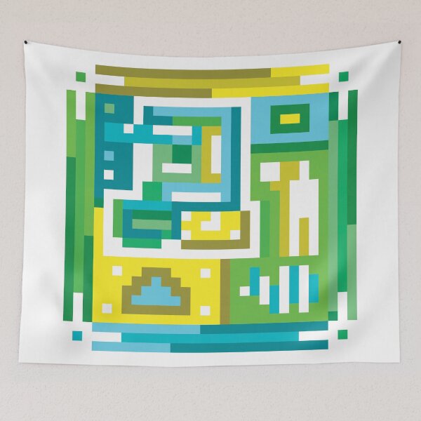 Item preview, Key Code - 0009 - Original Abstract Pixel Art designed and sold by pixonpu.