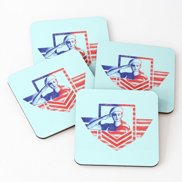 Item preview, America Flag USA Woman Soldier Designs designed and sold by SeventhGate.