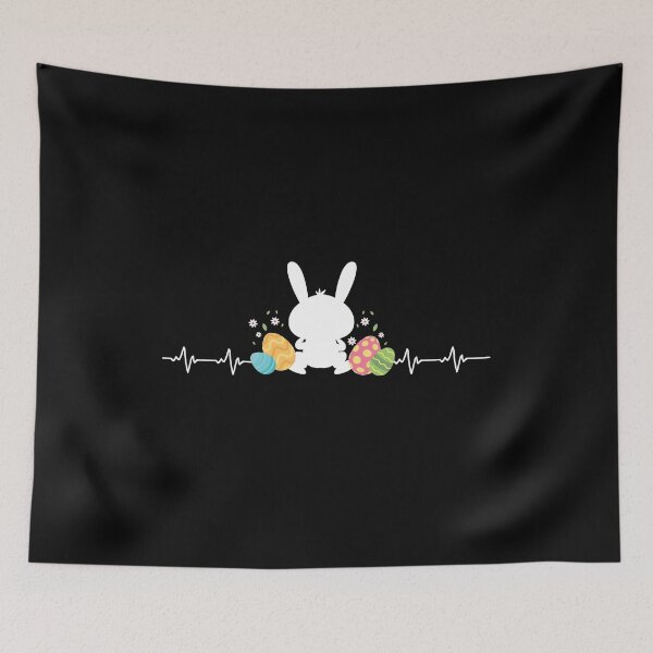 Item preview, Heartbeat Cardiogram Happy Easter With Easter designed and sold by maddinstgt.
