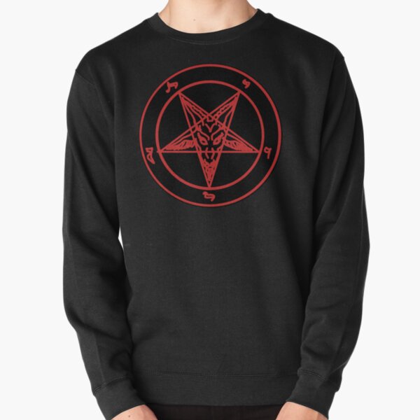 Red Baphomet Pullover Sweatshirt