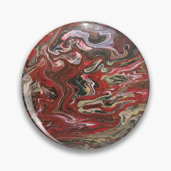 Item preview, Gold Red Black and White Freestyle Pour designed and sold by GingerEccentric.