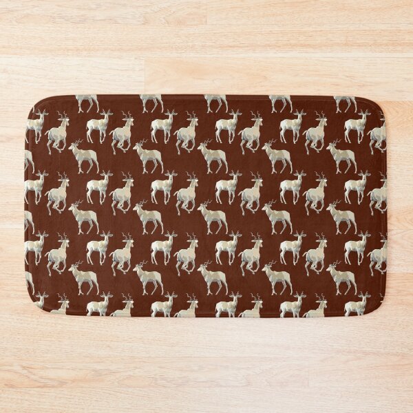 Item preview, Addax Antelope Watercolour Warm Brown Repeat Design designed and sold by Kay Patterson.