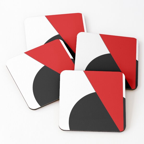 Artikelvorschau, Minimalistische volle / leere Nr. 4 (geometrische abstrakte Reihe in rot und schwarz) entworfen und verkauft von Joie-et-Poesie.