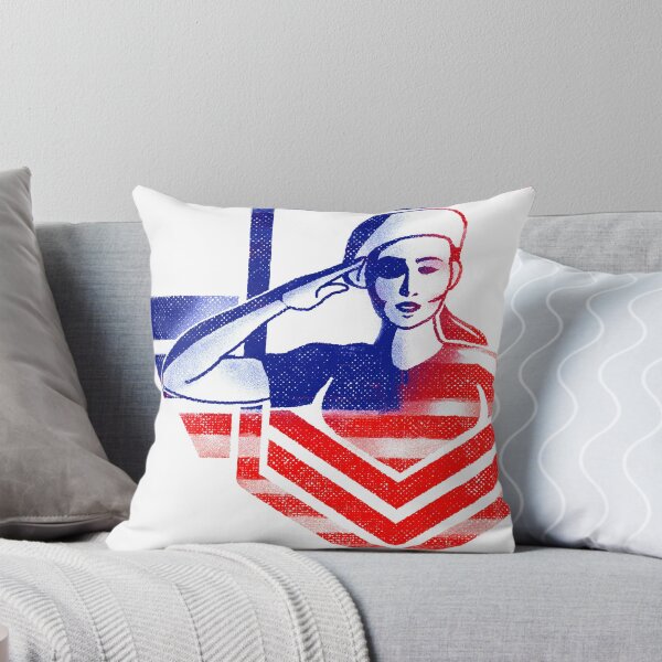 Aperçu de l'œuvre Drapeau de l'Amérique USA Woman Soldier Designs créée et vendue par SeventhGate.