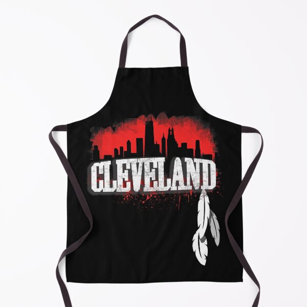 Item preview, Red Cleveland Ohio Skyline Distressed Vintage Silhouette Cle Oh Cityscape Architecture designed and sold by WillPowerApp.