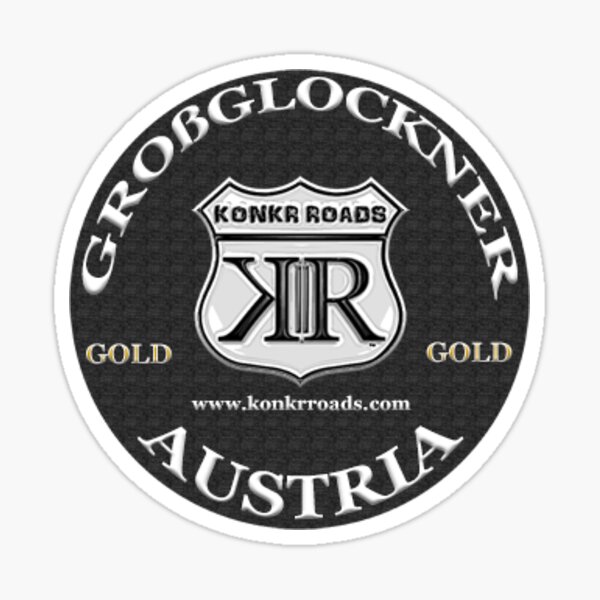 Item preview, Konkr Roads Grossglockner High Alpine Road Austria TourTag Helmet Decal designed and sold by KonkrRoads.