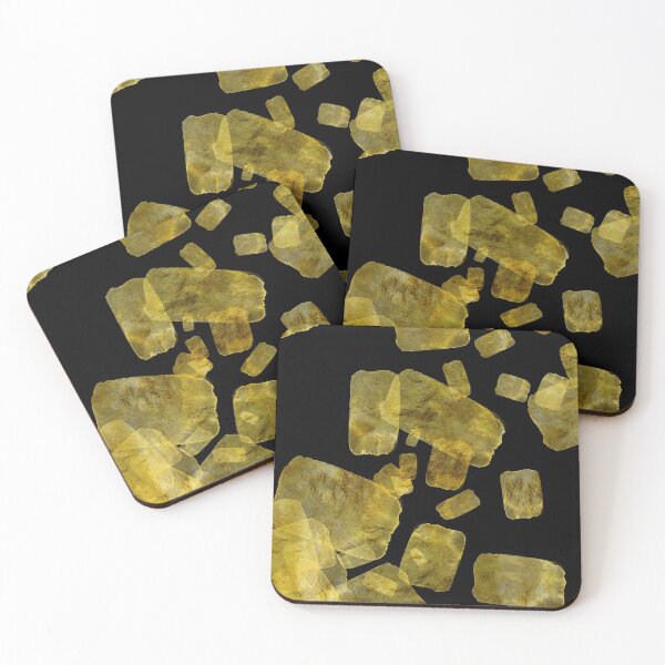 Item preview, Exquisite ethereal inky metallic gold watercolor abstract designed and sold by SilverSpiral.