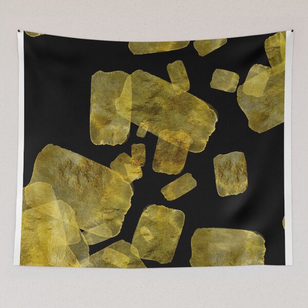 Item preview, Exquisite ethereal inky metallic gold watercolor abstract designed and sold by SilverSpiral.