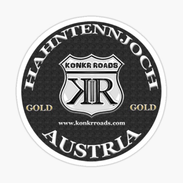 Item preview, Konkr Roads Hahntennjoch Pass Austria TourTag Decal designed and sold by KonkrRoads.