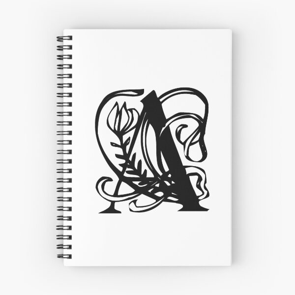 Item preview, Floral letter A designed and sold by DarkArtStudio.