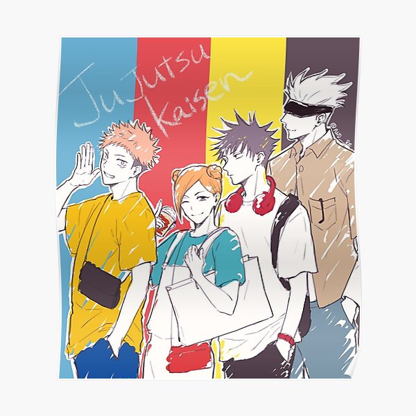 Jujutsu Kaisen Team- anime fanarts Poster