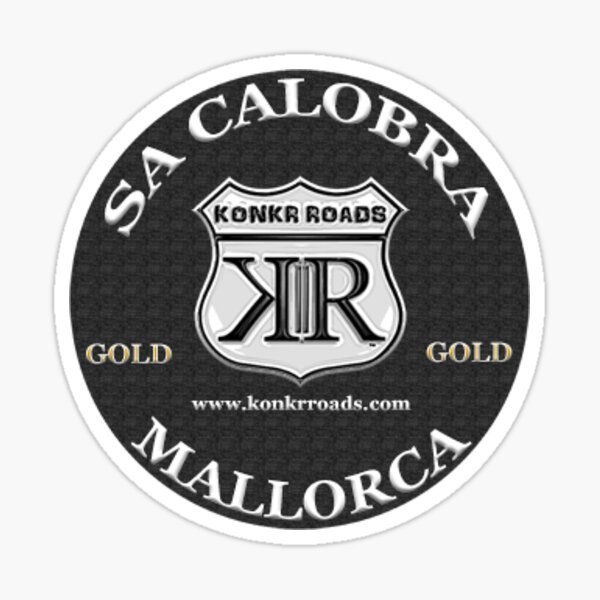 Item preview, Konkr Roads Sa Calobra Mallorca Spain TourTag Helmet Decal designed and sold by KonkrRoads.